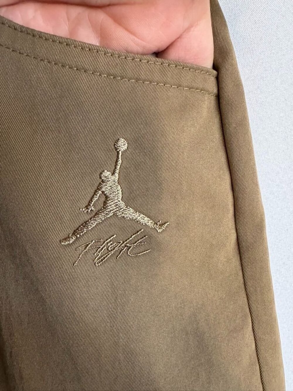 Nike Jordon Brown Kelp Heavyweight High Rise Cargo Wide Leg Jogger Pant X-Large - Picture 6 of 16